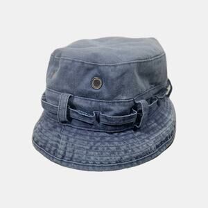 Vintage 80s 90s Broner Blue Denim Bucket Hat Cotton Skater Streetwear